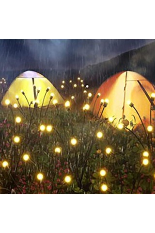 Xindoker 8'li Islak Ortam Dayanıklı Led Güneş Enerjili Balkon Bahçe Işığı - Sallanan Atkı Işıklı Fenerler Sıcak Işık Diğer