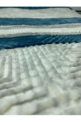 Aksu Tek Kişilik Battaniye Çantali Mavi