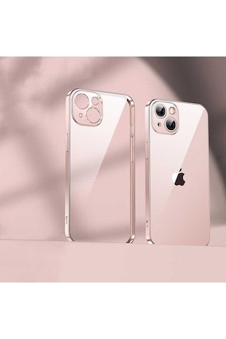 Benks iPhone Uyumlu 13 Benks Matte Electroplated TPU Kapak ZORE-219983 Pembe