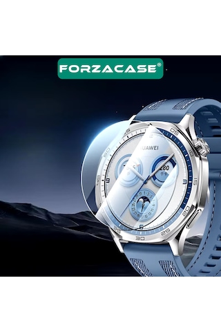 Forzacase Huawei Watch Gt5 Pro 46mm İle Uyumlu Temperli Kırılmaz Cam Ekran Koruyucu - Fc861 Şeffaf