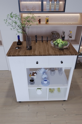 Balım Servant Modern Şık Mutfak Adası Mutfak Masası