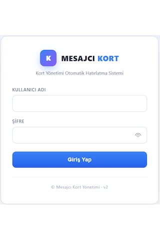 Mesajcı Kort Üyelerinize Otomatik Aidat Ve Borç Hatırlatma Sistemi