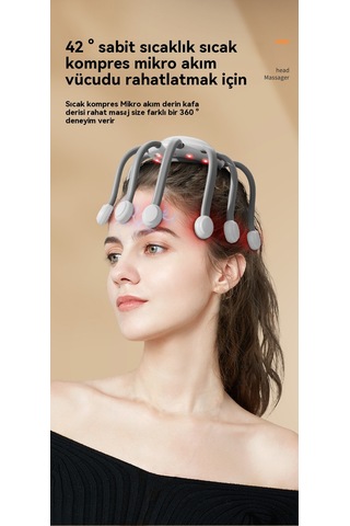 Jian Fan Akıllı Ritim Başmasajımasajıı Beyaz