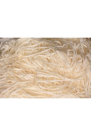 İP MODEL KREM RENK İP PERDE 300*270 cm - 2 mm şerit Krem