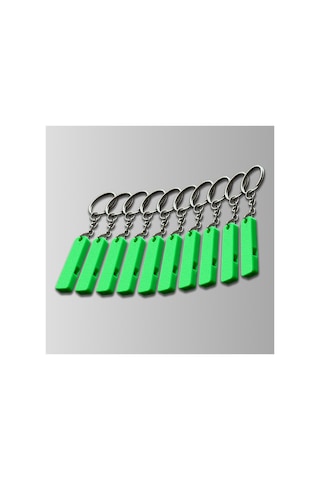 10'lu Set Yeşil Deprem Düdüğü - Mini Boy