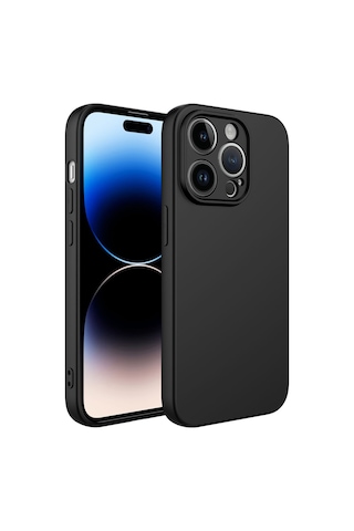 Rba Aksesuar Apple Uyumlu iPhone 14 Pro Kılıf Rba Kamera Korumalı Mara Lansman Kapak - Siyah Siyah