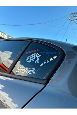 5 Li Oto Sticker Seti 90s 0