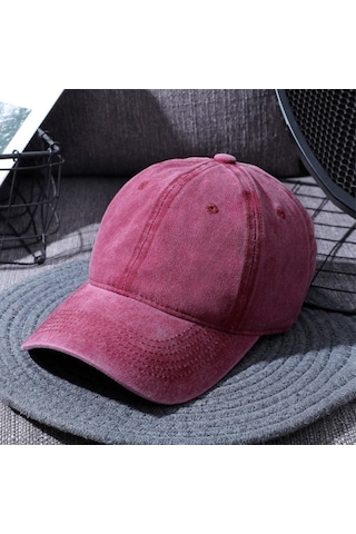 Külah Erkek Yıkamalı Yazlık Şapka Ayarlanabilir Beyzbol Cap