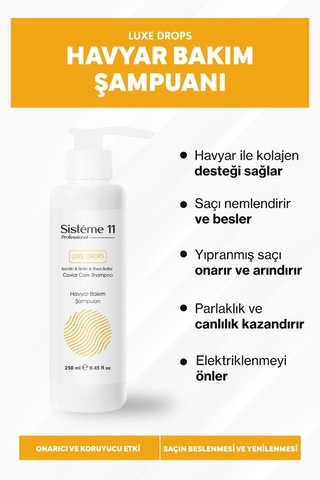 Sisteme 11 Havyar Saç Bakım Şampuan 250 Ml İşlem Görmüş