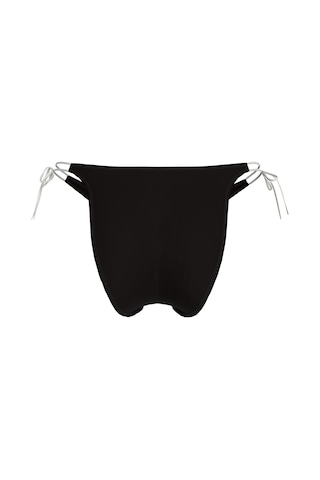 Calvin Klein Kadın Yandan Bağlamalı Logo Detaylı Siyah Bikini Altı-13582 Siyah