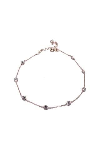 Zirkon Taşlı Tasarım Rose Hayalet Bayan Gümüş Halhal Gümüş