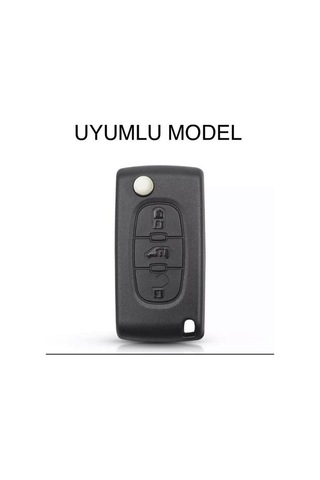 Peugeot Uyumlu 107 207 307 407 308 607 Uyumlu 3 Tuş Silikon Anahtar