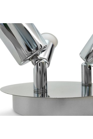 Vkemall İç Mekan İçin Açısını Ayarlayabilir 2 Kafa Gu10 Tavan Spot Lambası 85-265v Geniş Voltaj, Ampul Yok Şeffaf