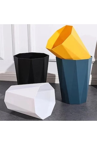 Maoyaya Yüksek Kapasiteli İskandinav Elmas Çöp Tenekesi Ev Kutusu Mutfak Çok Renkli Çok Renkli