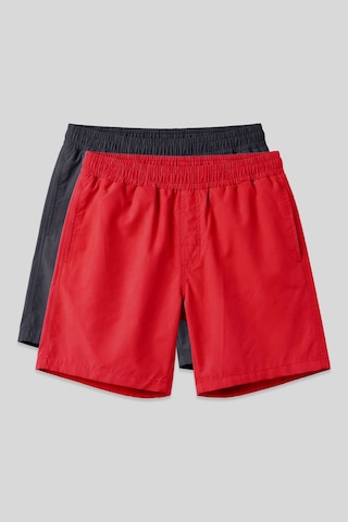 Tommylife Standart Fit Basic 2li Paket Kırmızı-antrasit Erkek Deniz Şortu - 81237 Kırmızı-antrasıt