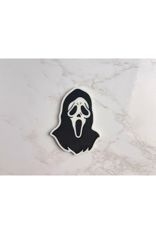Çığlık Scream Maskesi Ghostface Korku Filmi Figürü Süs Buzdolabı Magneti