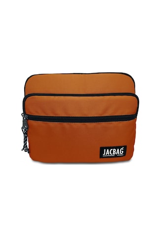 Jacbag Kiremit Turuncu Üç Cepli Tablet Telefon Çantası - Kız Çocuk/kadın Tablet Kılıfı