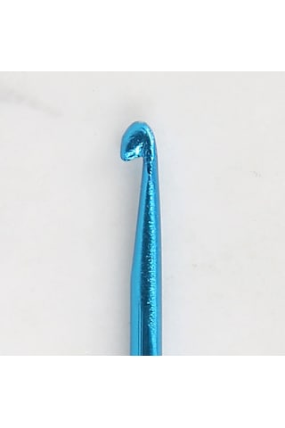 Abarta 3,0mm Renkli Metal Gagalı Örgü Şiş Tunus Tığ 25cm- Mavi 1 Adet