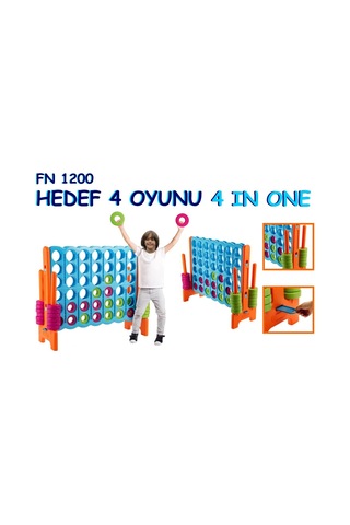 King Kids Hedef 4 Zeka ve Strateji Oyunu - Kırmızı/Mavi