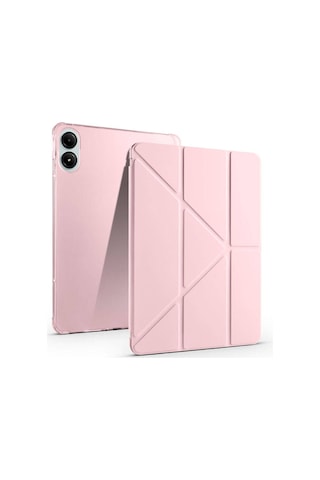 Xiaomi Poco Pad 12.1 İnç Tablet Kılıf Kalem Bölmeli Katlanabilir Standlı Pu Deri Yumuşak Uyku Modlu Kapak