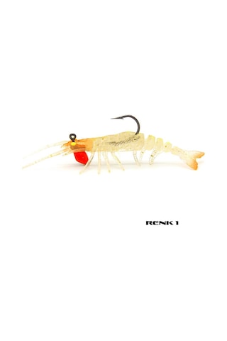 Avlivari 3D Shrimp 6 G 5.5 CM Zıplatmalı Silikon Karides