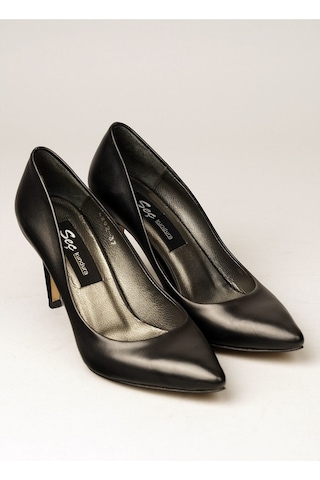 Seç Kundura 4292 Hakiki Deri Stiletto 9Cm Siyah