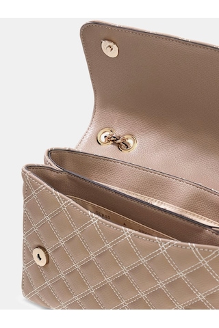 Guess Giully Quilted Crossbody Kadın Askılı Çanta Hwbq9673200 Bej