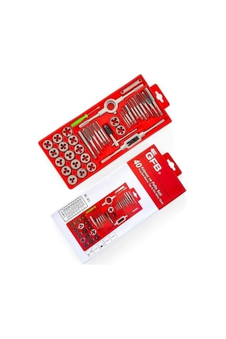 Gfb 40 Parça Klavuz Pafta Seti Takımı M3-m12