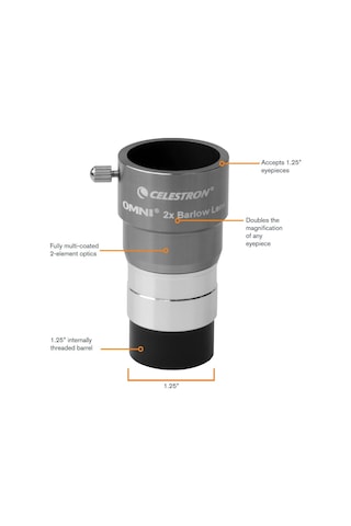 Celestron Barlow Lens 2x Cl 93326