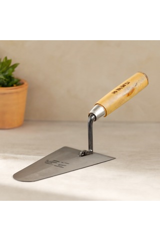 Çelik Sıva Mala 18 Cm Ahşap Saplı