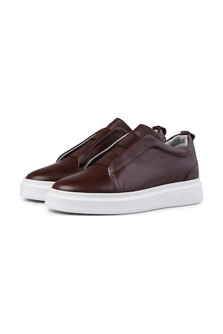 Ducavelli Espo Erkek Hakiki Deri Sneaker, Lastikli Sneaker, Hakiki Deri Sneaker, Erkek Sneaker Kahverengi