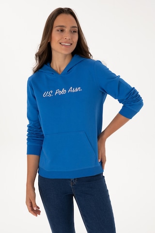 U.S. Polo Assn. Kadın Koyu Mavi Kapüşonlu Sweatshırt 50313559-VR032