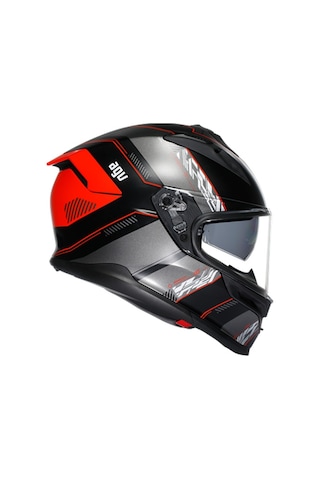 Agv K7 MPLK Kyber Motosiklet Kaskı Siyah - Kırmızı