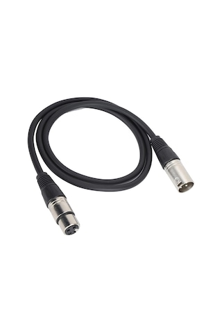 Mikrofon Kablosu 5 M - Xlr Erkek Xlr Dişi Siyah