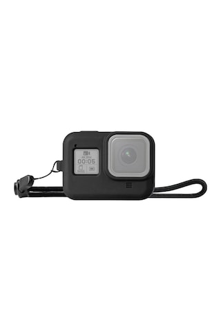Puluz Pu428b Gopro Hero8 İçin Silikon Koruma Kılıfı+wrist Strap- 5775