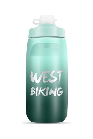 Batı Bisiklet 620ml Bisiklet Su Şişesi Taşınabilir Açık Bisiklet Su Bardağı, Renk: Koyu Yeşil Degrade Diğer