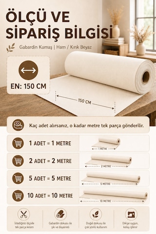 Gabardin Kumaş, Çanta , Tuval, Punch, Nakış, Branda Ve Güneşlik Yapımına Uygun En : 150cm Bej