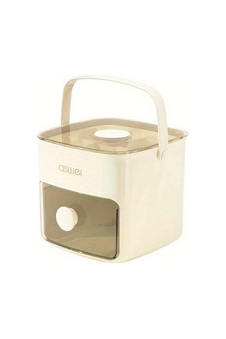 Dream011 Beyaz 1 Adet Buzdolabı Dondurucu Çift Katmanlı Buz Yapıcı 48 Buz Küpü Kapasiteli Buz Kutusu