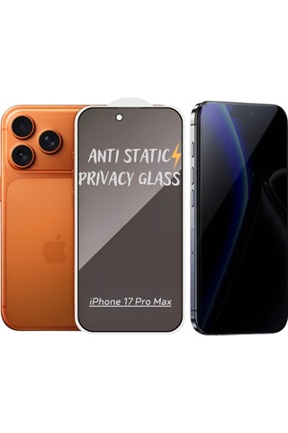 Pp Apple Uyumlu iPhone 17 Pro Max Anti-static 3d Prıvacy Hayalet Toz Tutmayan Kırılmaz Ekran Koruyucu 65992749