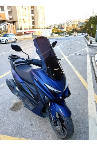 Motocam Arora Max T Easy 125 Ön Cam 2022-2026 Model 65cm Siyah Renkli 4mm Orta Boylu