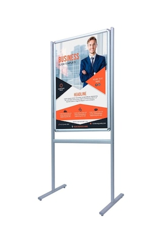Infoboard B1 70x100cm Çift Taraflı Ayaklı Poster Pano 70 x 100 CM