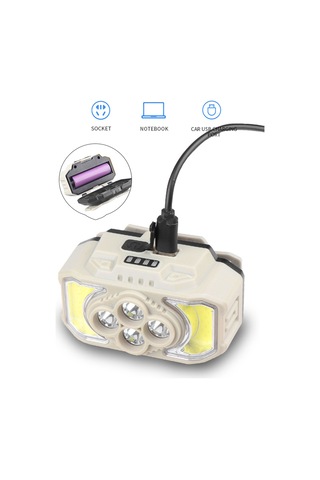 Sensörlü Cob Kafa Feneri For Hiking Huiliang Çok Renkli