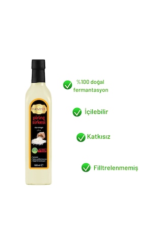Hanzade Bitkisel Pirinç Sirkesi 500 ML