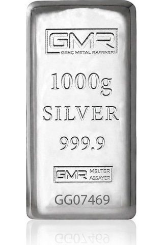 Agakulche 1000 Gram 999.9 Ayar Gmr Külçe Gümüş