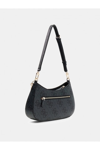 Guess Noelle Iı Üstten Fermuarlı Kadın Antrasit Omuz Çantası Hwss9672180-clo