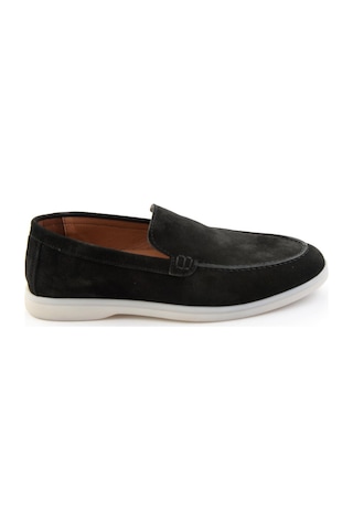 Siyah Hakiki Deri Erkek Loafer Ayakkabı E01079010102 Siyah