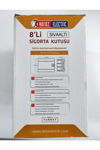 Horoz 8'li Sıva Altı Sigorta Kutusu