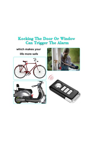 Padalink Bisiklet Ve Elektrikli Araçlar İçin Kablosuz Kumandalı Titreşimli 113db Ip55 Su Geçirmez Antenksiyon Alarmı Ks-sf22r