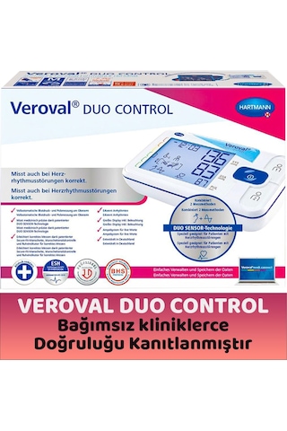 Hartmann VEROVAL DUO CONTROL Tam Otomatik Üst Koldan Ölçer Tansiyon Aleti