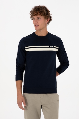 U.S. Polo Assn. Erkek Regular Fit Bisiklet Yaka Lacivert İnce Sweatshirt 50313801-VR033